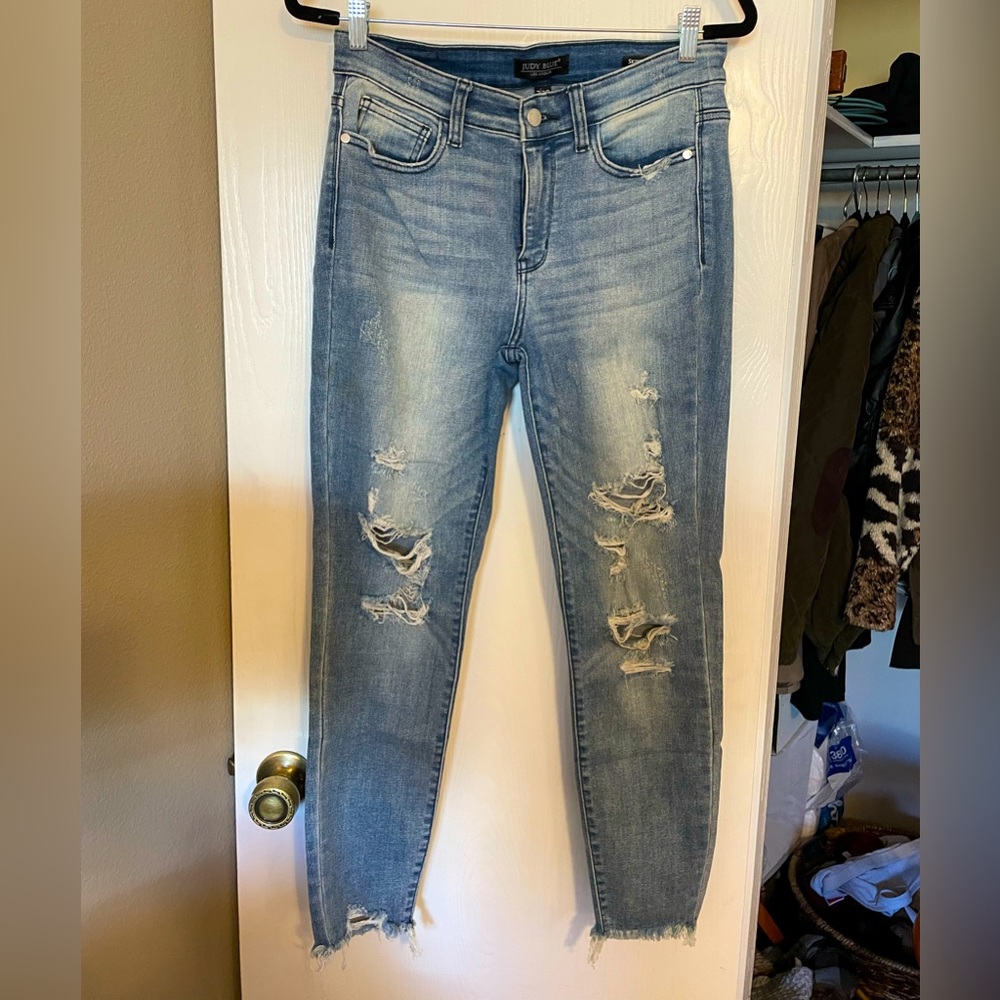 Judy Blue Ripped Skinny Jeans
